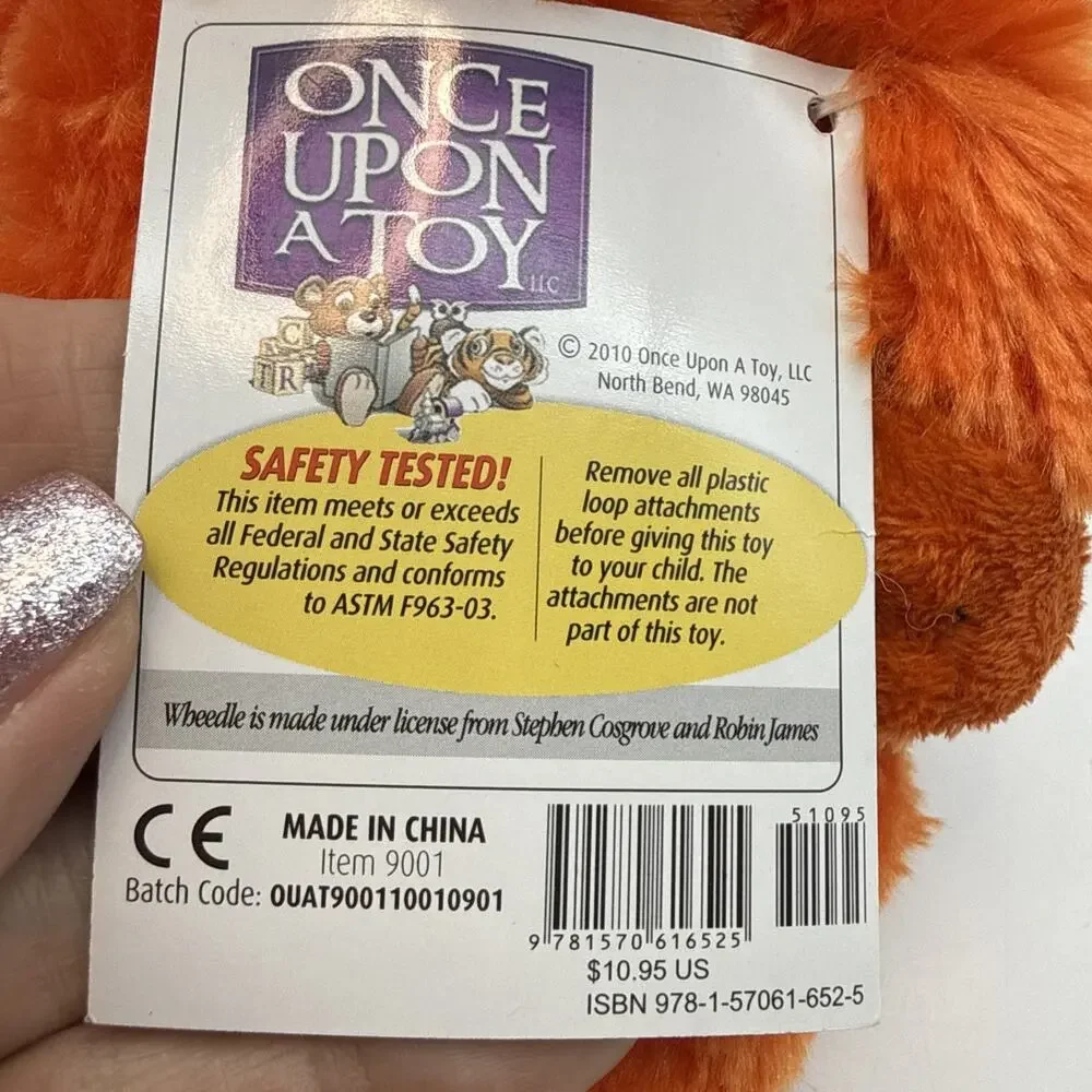 Once Upon a Toy Wheedle on the Needle Orange Plush 10